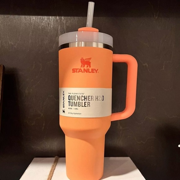 New in Box Stanley FLOWSTATE 40oz Nectarine Tumbler🔥🔥 - Picture 1 of 6